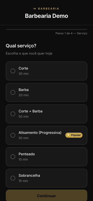 Agendamento MeuBarbeiro